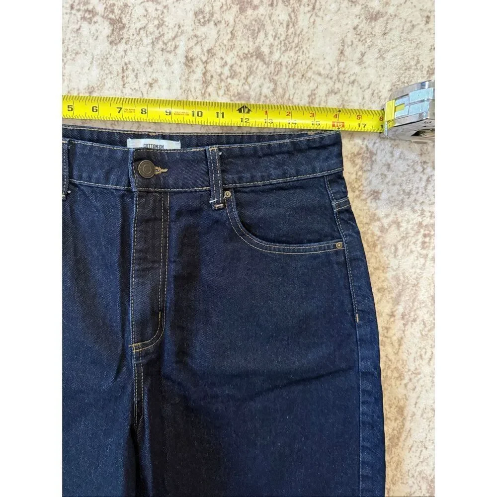 Cotton On Women’s Mid-Low Waisted Super Baggy Denim Jort Shorts Blue Size 6